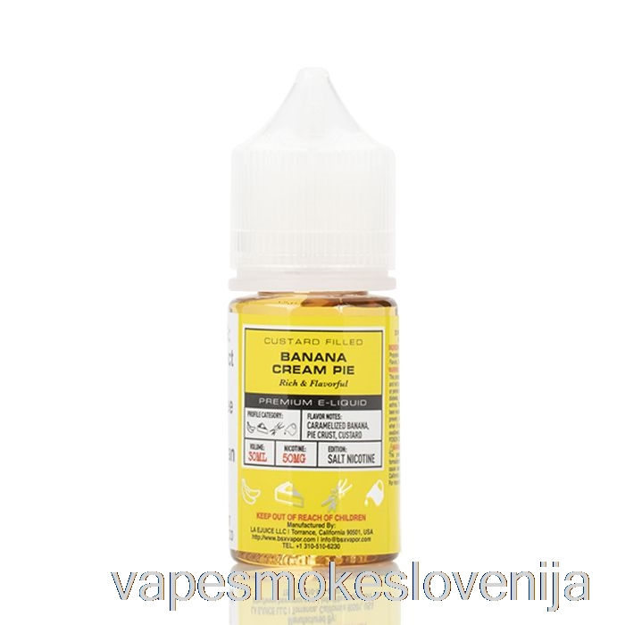 Vape Slovenija Bananina Kremna Pita - Bsx Solna Serija - 30ml 50mg